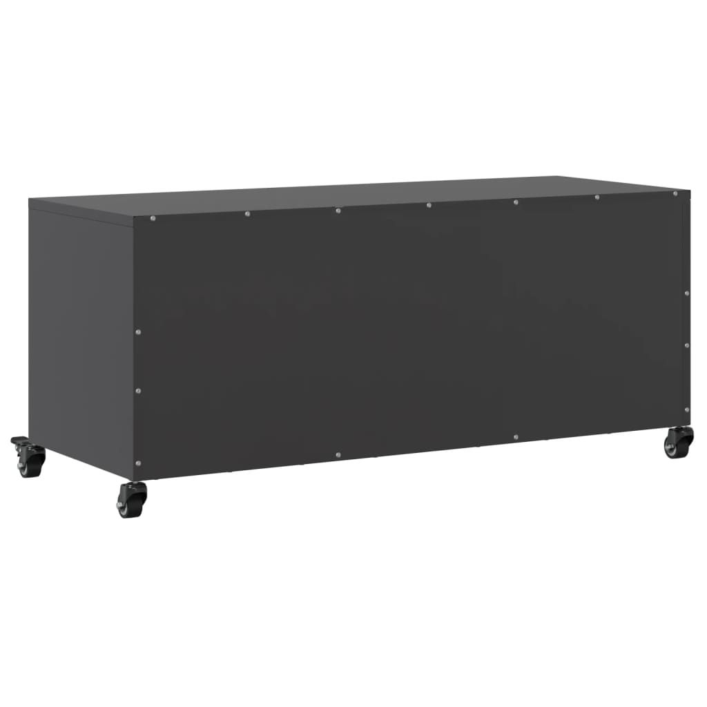 TV-Möbel DIV. TV-Bänk Svart 100,5x39x43,5 cm stål