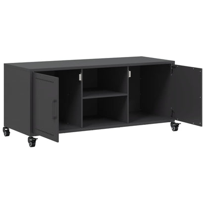 TV-Möbel DIV. TV-Bänk Svart 100,5x39x43,5 cm stål