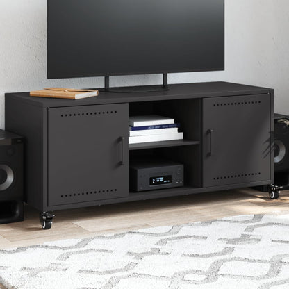 TV-Möbel DIV. TV-Bänk Svart 100,5x39x43,5 cm stål