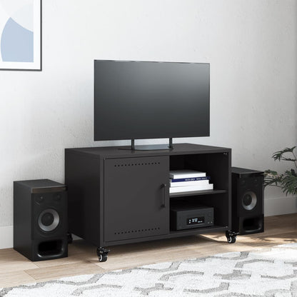 TV-Möbel DIV. TV-Bänk Svart 68x39x43,5 cm stål