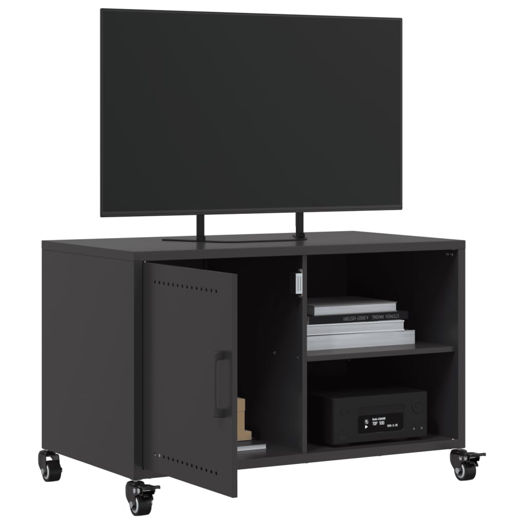 TV-Möbel DIV. TV-Bänk Svart 68x39x43,5 cm stål
