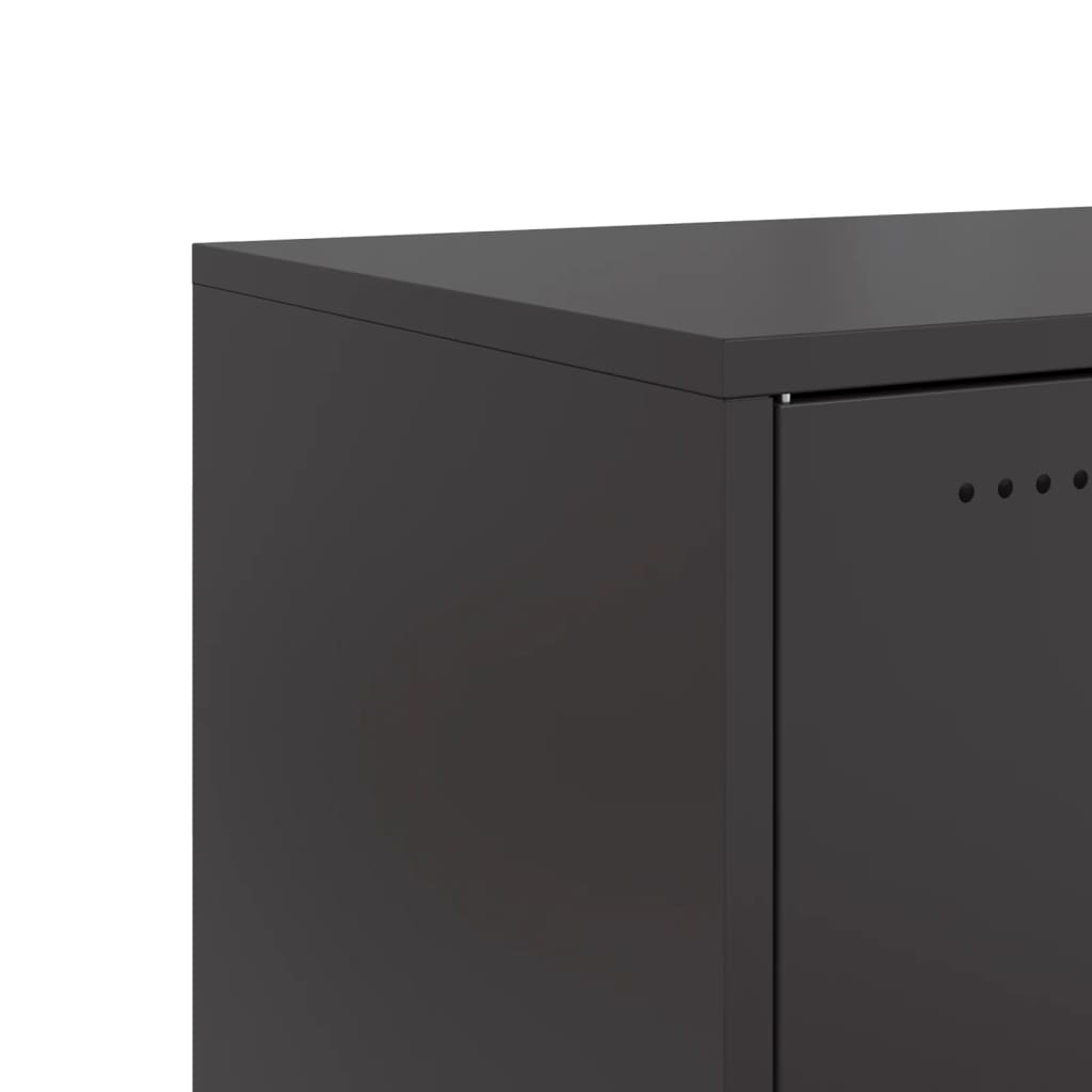 TV-Möbel DIV. TV-Bänk Svart 68x39x43,5 cm stål