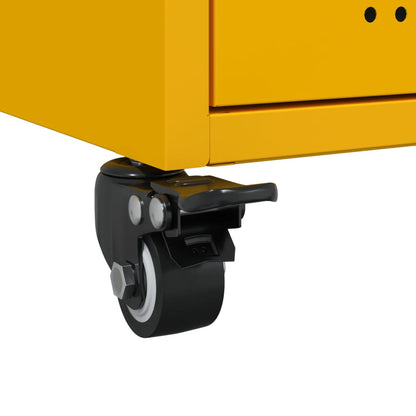 Skänk DIV. senapsgul 36x39x72 cm stål