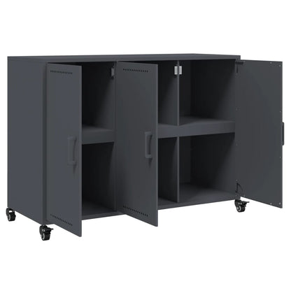 Skänk DIV. antracit 100,5x39x72 cm stål