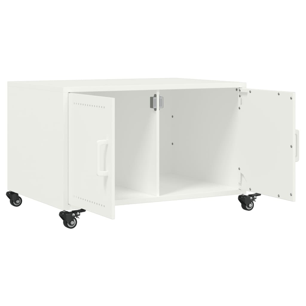 Soffbord Vit 68x50x43,5 cm stål