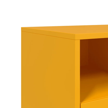 TV-Möbel DIV. TV-Bänk senapsgul 100,5x39x43,5 cm stål