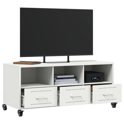 TV-Möbel Vit TV-Bänk 100,5x39x43,5 cm stål