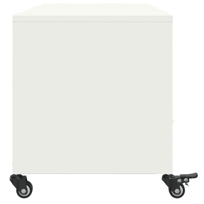 TV-Möbel Vit TV-Bänk 100,5x39x43,5 cm stål