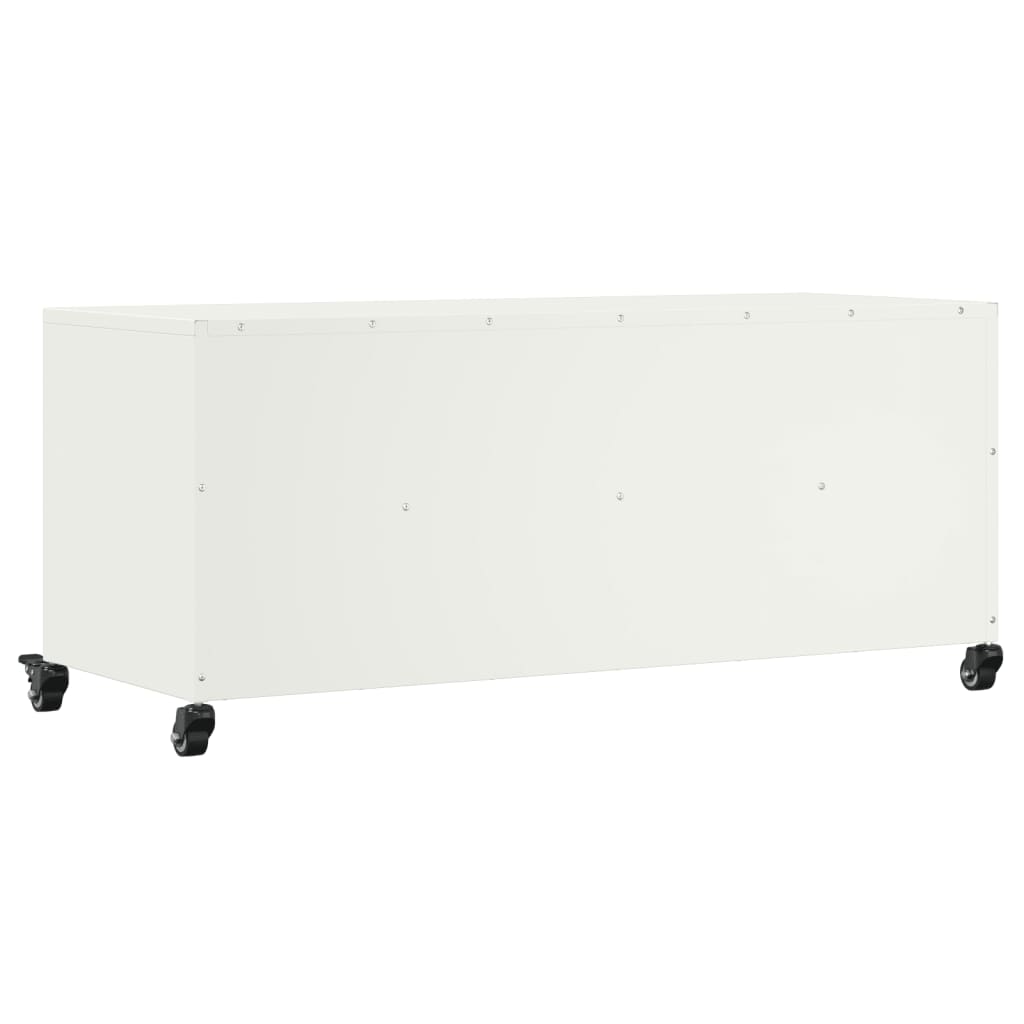 TV-Möbel Vit TV-Bänk 100,5x39x43,5 cm stål