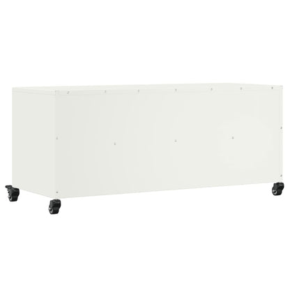 TV-Möbel Vit TV-Bänk 100,5x39x43,5 cm stål