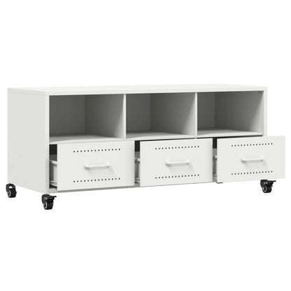 TV-Möbel Vit TV-Bänk 100,5x39x43,5 cm stål