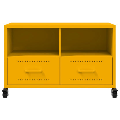 TV-Möbel DIV. TV-Bänk senapsgul 68x39x43,5 cm stål