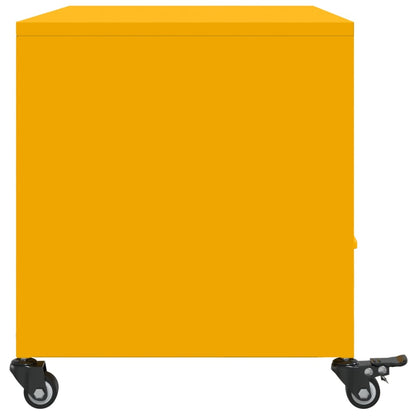 TV-Möbel DIV. TV-Bänk senapsgul 68x39x43,5 cm stål