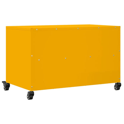 TV-Möbel DIV. TV-Bänk senapsgul 68x39x43,5 cm stål