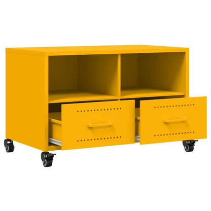 TV-Möbel DIV. TV-Bänk senapsgul 68x39x43,5 cm stål