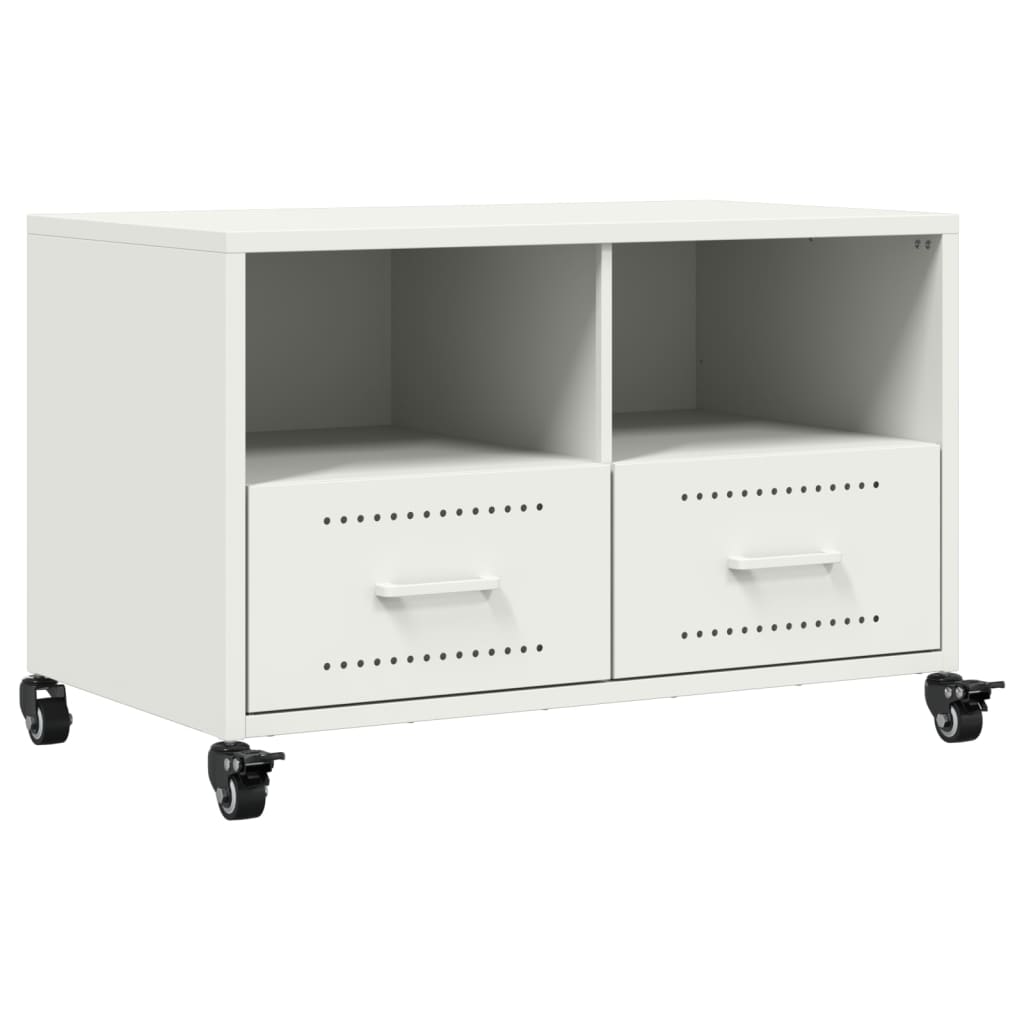 TV-Möbel DIV. TV-Bänk Vit 68x39x43,5 cm stål