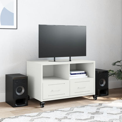 TV-Möbel DIV. TV-Bänk Vit 68x39x43,5 cm stål