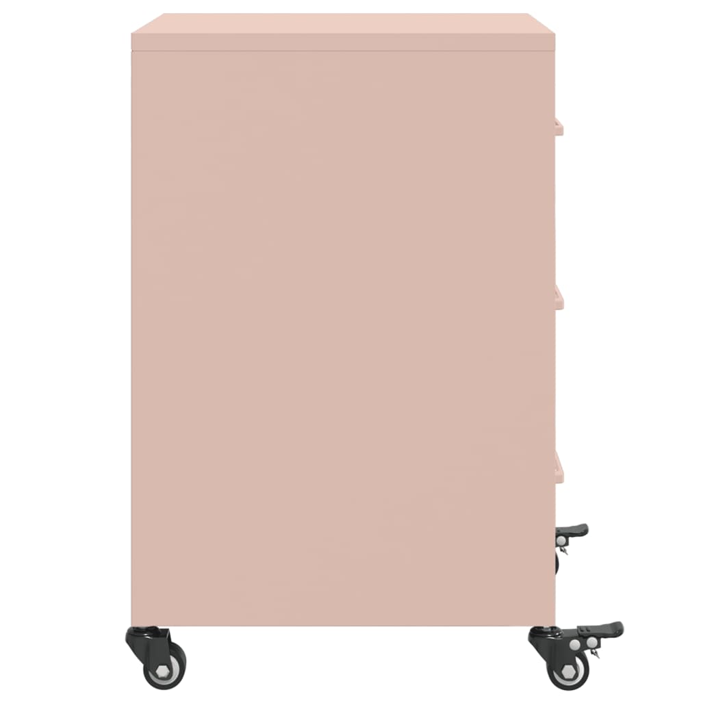 Sängbord Nattduksbord DIV. rosa 36x39x59 cm stål