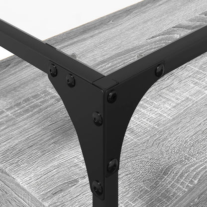 TV-Möbel Sonoma Grå TV-Bänk med glasskiva 98x35x51 cm