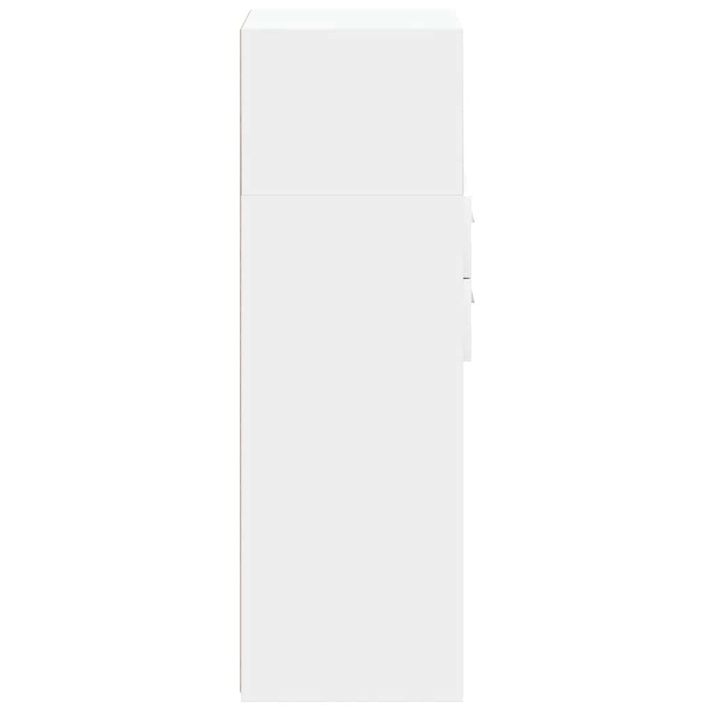 Bokhylla Vit 30x42,5x124 cm