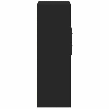 Bokhylla Svart 30x42,5x124 cm