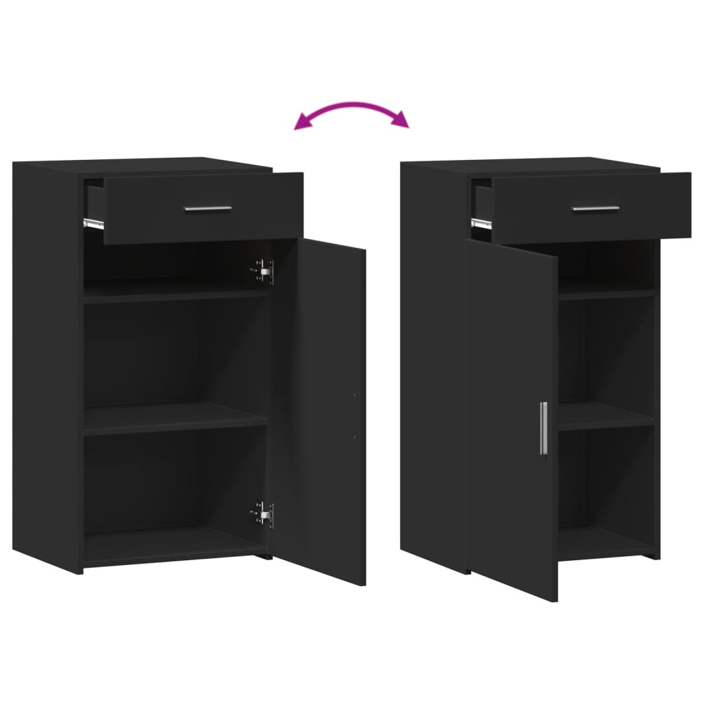 Skänk Svart 50x42,5x93 cm