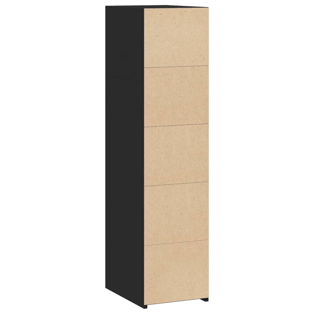 Bokhylla Svart 30x41x124 cm