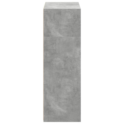 Bokhylla Betonggrå 70x41x124 cm