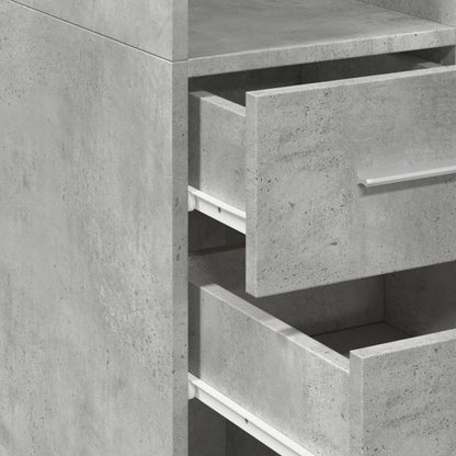 Skåp Betonggrå 40x42,5x225 cm