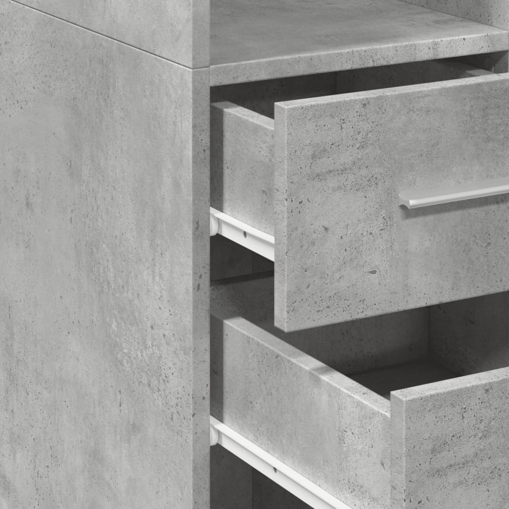 Skåp Betonggrå 45x42,5x225 cm