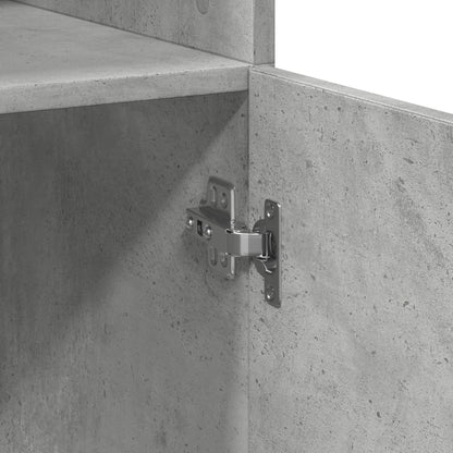 Skåp Betonggrå 70x42,5x225 cm