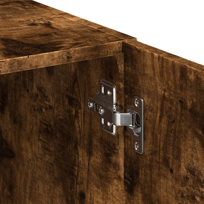 Skåp Rökfärgad Ek 70x42,5x225 cm