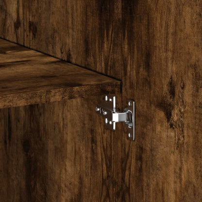 Skåp Rökfärgad Ek 80x42,5x249 cm