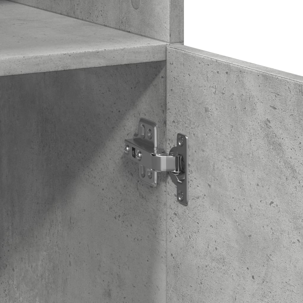 Skåp Betonggrå 70x42,5x185 cm