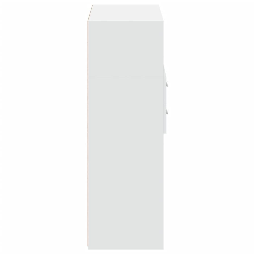 Bokhylla Vit 80x42,5x124 cm