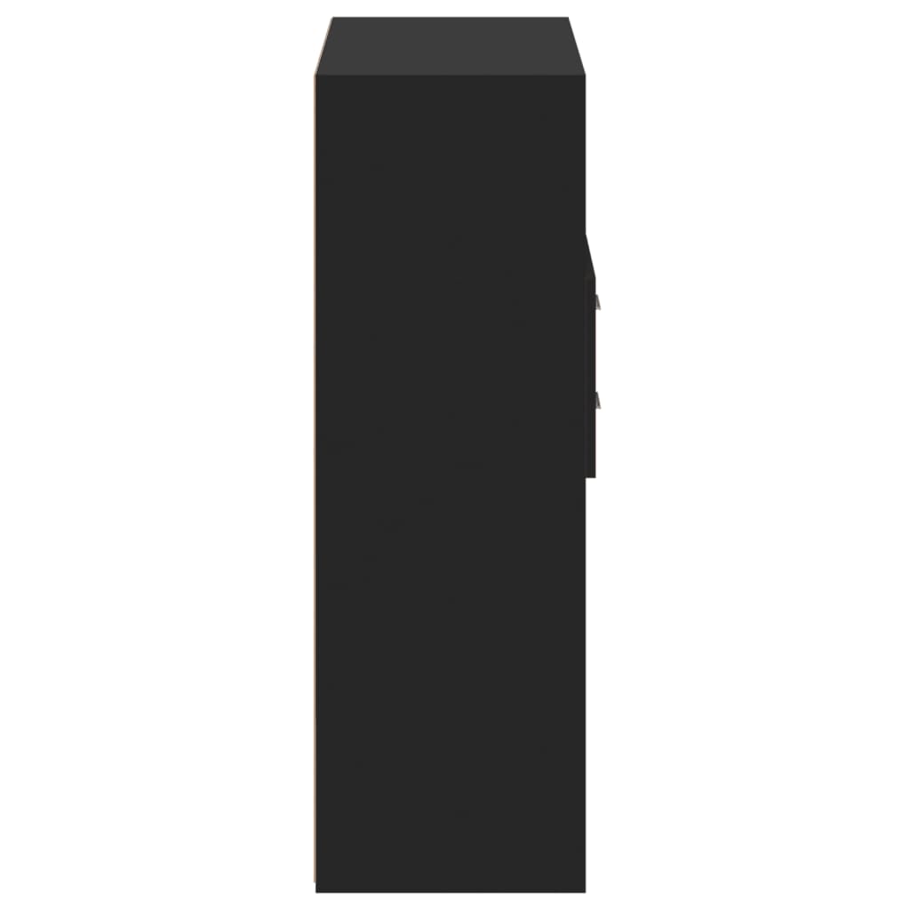 Bokhylla Svart 80x42,5x124 cm