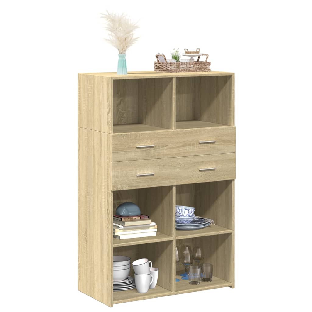 Bokhylla Sonoma Ek 80x42,5x124 cm