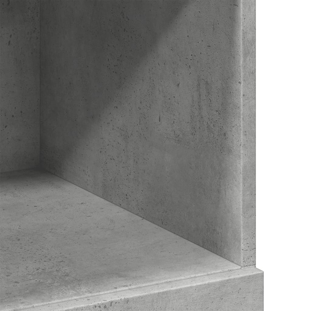 Bokhylla Betonggrå 80x42,5x124 cm