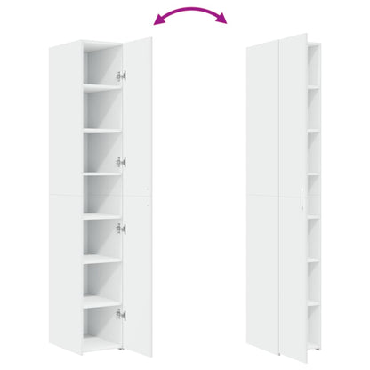 Skåp Vit 30x42,5x185 cm