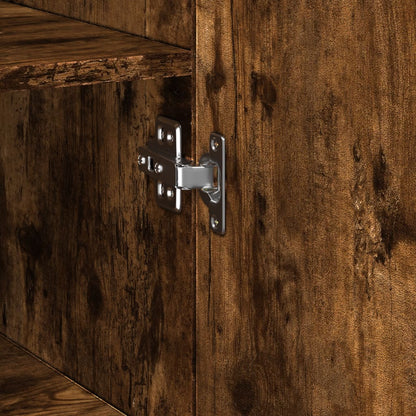 Bokhylla Rökfärgad Ek 30x42,5x185 cm