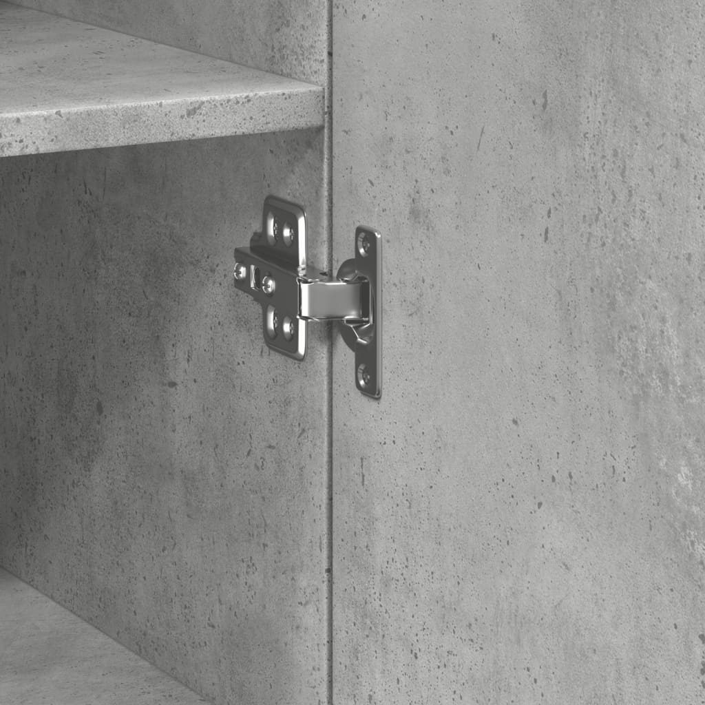 Bokhylla Betonggrå 40x42,5x185 cm