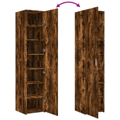 Bokhylla Rökfärgad Ek 40x42,5x185 cm