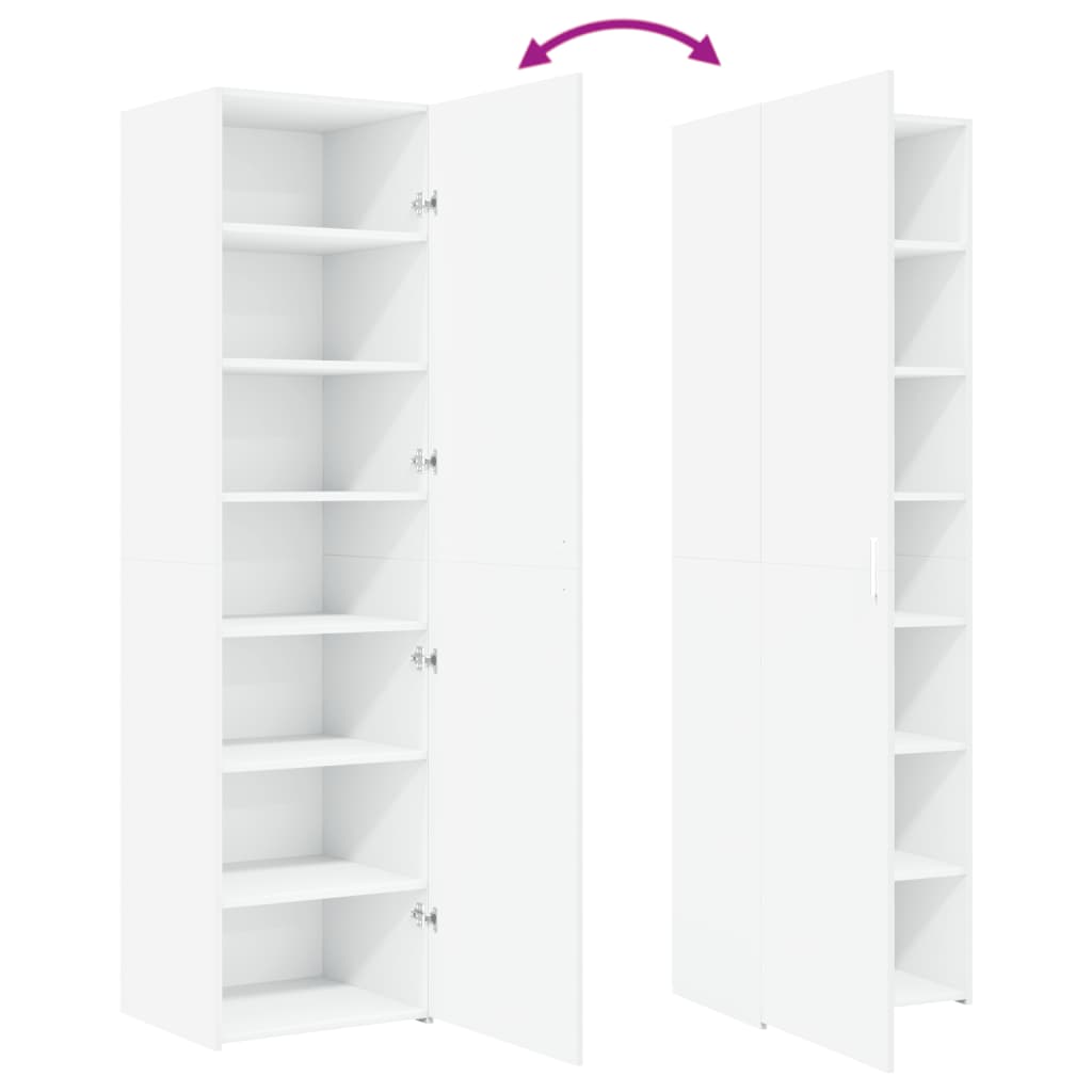 Skåp Vit 50x42,5x185 cm