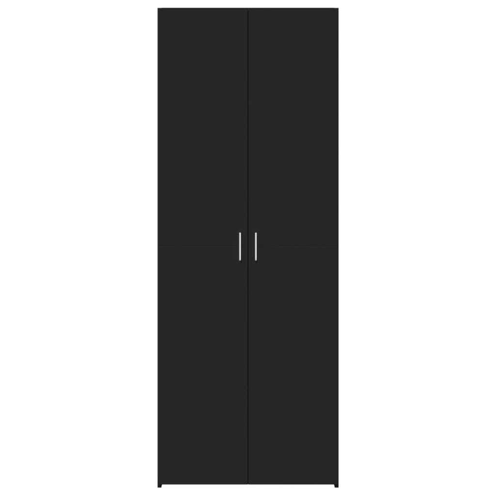 Skåp Svart 70x42,5x185 cm