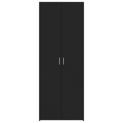 Skåp Svart 70x42,5x185 cm