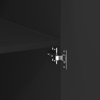 Skåp Svart 70x42,5x185 cm