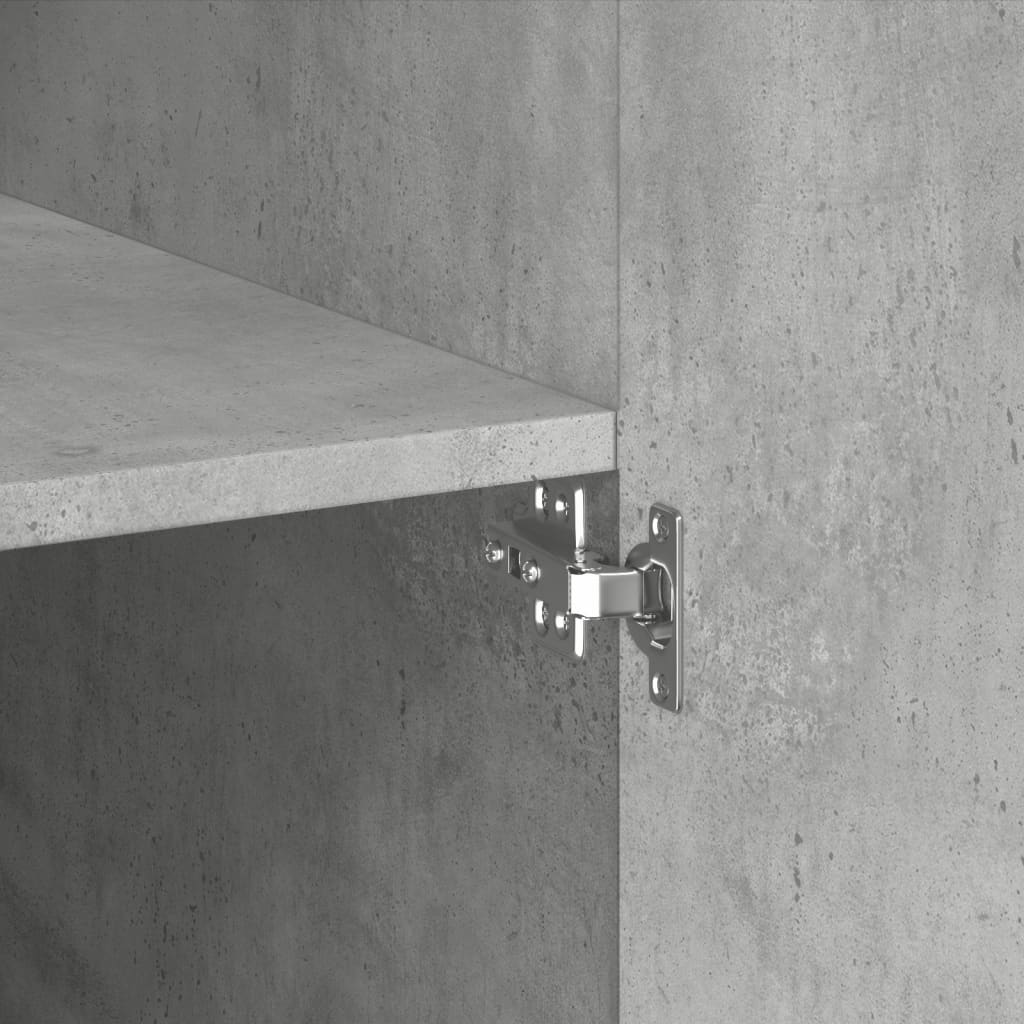 Skåp Betonggrå 70x42,5x185 cm