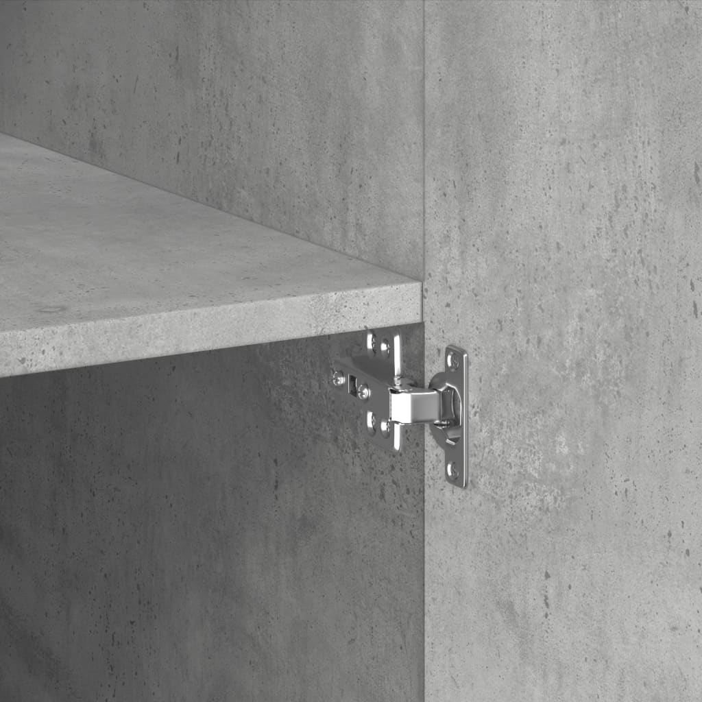 Skåp Betonggrå 80x42,5x185 cm