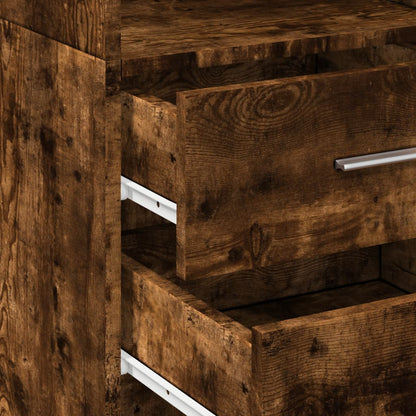 Bokhylla Rökfärgad Ek 40x42,5x185 cm