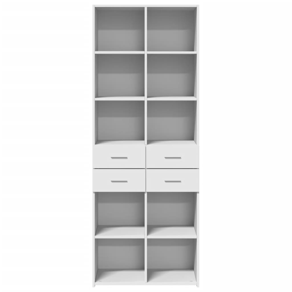 Skåp Vit 70x42,5x185 cm